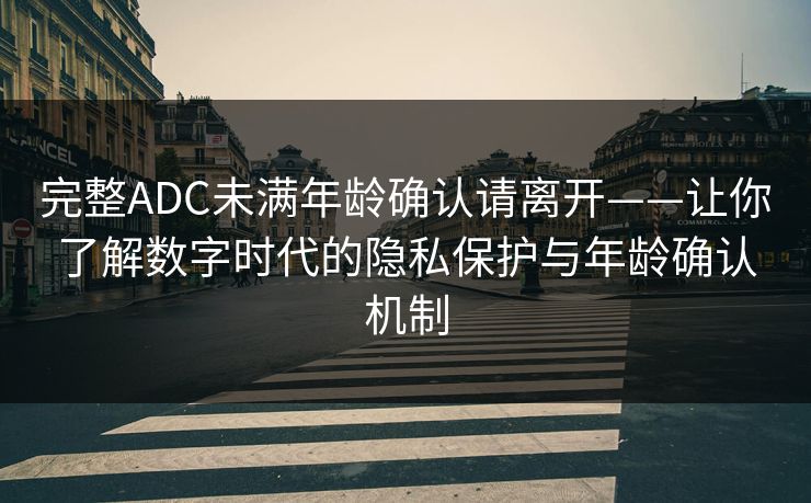 完整ADC未满年龄确认请离开——让你了解数字时代的隐私保护与年龄确认机制 完整ADC未满年龄确认请离开——让你了解数字时代的隐私保护与年龄确认机制